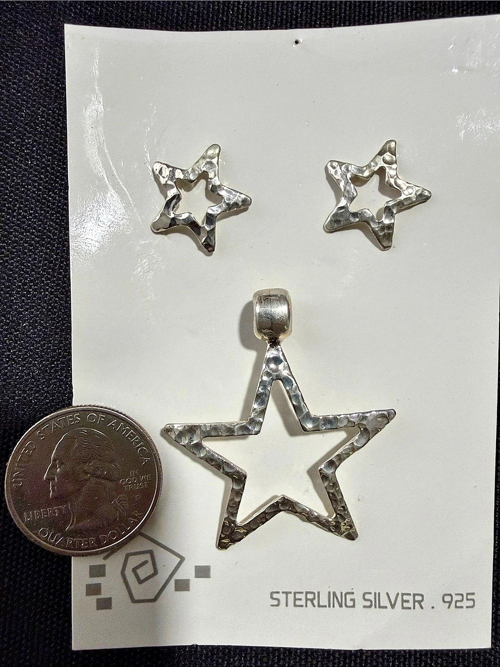 Sterling Silver Star Jewelry Set NWT